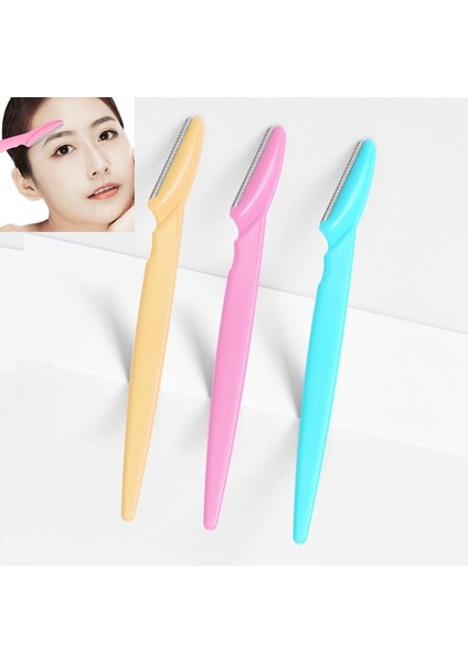 10 Adet Pembe 1/3/10 Adet Kadın Kaş Düzeltici Şekillendirici Yüz Usturası (Yurt Dışından) modelleri