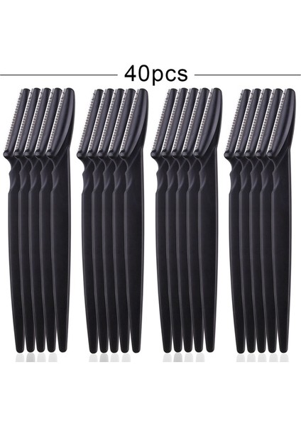 40 Adet Siyah 20/40/80 Adet Kadın Kaş Düzeltici Yüz Usturası (Yurt Dışından)