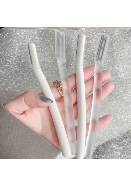 L-Beyaz 1 Adet Gelişmiş Kaş Düzeltme Bıçağı Güvenli Anti-Scratch Kaş Tıraş Aracı Erkekler ve Kadınlar Için Acemi Kaş Jilet Güzellik Aracı (Yurt Dışından)