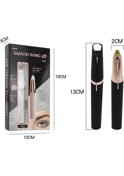 Siyah Elektrikli Kaş Düzeltici Şarj Edilebilir Güzellik Giyotin Bayanlar Mini Tıraş Makinesi Epilatör Kompakt Kalem Şekli Kaş Jilet Taşınabilir (Yurt Dışından)