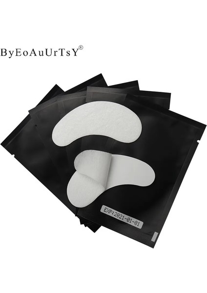 100PAIR-BLACK-NO-02 50/100/200 Çift Yeni Siyah Kağıt Yamalar Kirpik Göz Altı Pedleri Kirpik Göz Kirpik Uzatma Kağıt Yamalar Göz Ipuçları Etiket Sarma Aracı (Yurt Dışından)