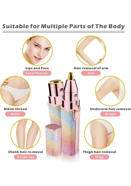 Ch Aaa 1 Adet Elektrikli Taşınabilir Kaş Düzeltici 2'si 1 Arada Mini Epilatör (Yurt Dışından) modelleri