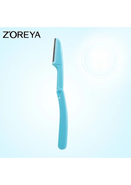 Mavi 1 En Kaliteli Zoreya Marka Kadın Kaş Düzeltici Ithalat Bıçak Makyaj Kaş Düzeltici 2 Modelleri Aracı Plastik (Yurt Dışından)