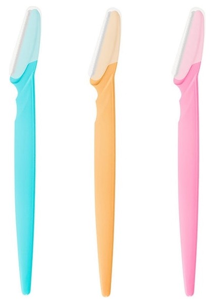 3 Adet Mix Renk 3/10 Adet Kadın Kaş Düzeltici Şekillendirici Yüz Usturası (Yurt Dışından)