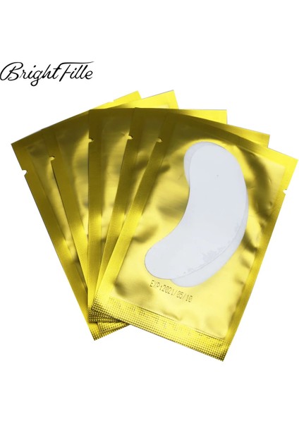 PURPLE-100 Eyepads 50/100/200 Pairs Kirpik Kağıt Yamalar Göz Pedleri Kirpik Gözler Yamalar Tüy Bırakmayan Ücretsiz Kadın Eyepads Kirpik Uzatma Araçları (Yurt Dışından) fırsatları