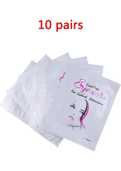10 Çift 10/25 Çift Kirpik Pedi Jel Göz Altında Yamalar Profesyonel Tüy Bırakmayan Kağıt Etiket Sarar Kirpik Uzatma Makyaj Araçları (Yurt Dışından)