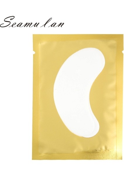 GOLD-50PCS 50/100 Kirpik Uzatma Yama Aşılı Kirpik Uzatma Göz Kağıt Yama Göz Pedi Altında Nemlendirici Göz Kağıdı Yamalar Makyaj (Yurt Dışından)