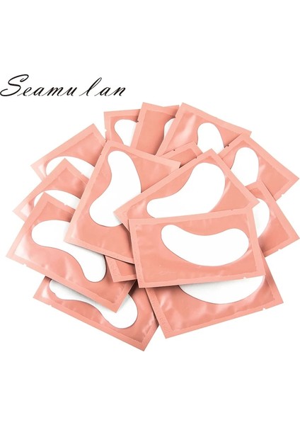 Pembe-50 Adet 50/100 Pairs Yüksek Kaliteli Kirpik Pedi Jel Yama Aşılama Kirpikler Göz Yamaları Altında Kirpik Uzatma Kağıt Etiket (Yurt Dışından) fiyatları
