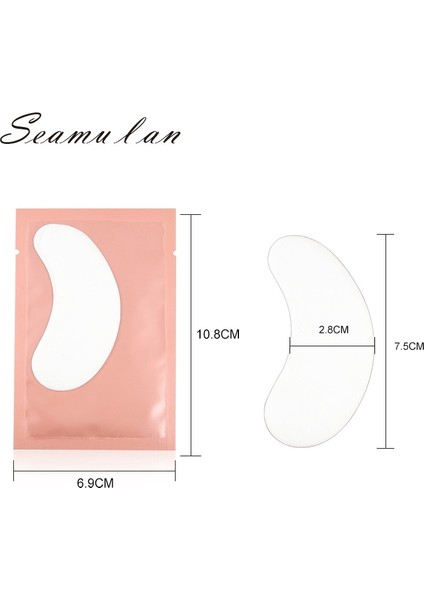 Pembe-50 Adet 50/100 Pairs Yüksek Kaliteli Kirpik Pedi Jel Yama Aşılama Kirpikler Göz Yamaları Altında Kirpik Uzatma Kağıt Etiket (Yurt Dışından) modelleri