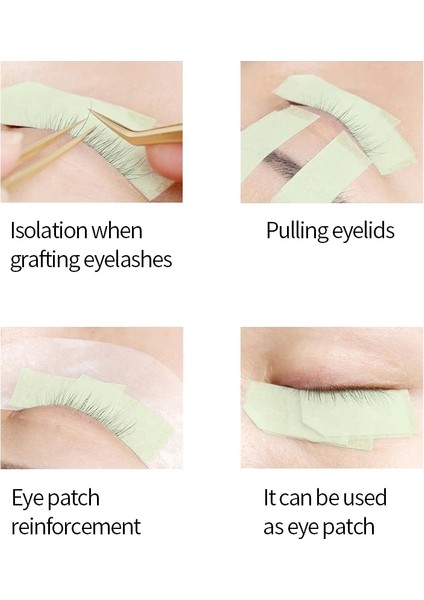 4 Adet Şeffaf Pe 4 Adet Kirpik Uzatma Tüy Bırakmayan Nefes Dokuma Olmayan Kumaş Yapışkan Bant Yanlış Kirpik Yama Makyaj Araçları Için Tıbbi Kağıt Bant (Yurt Dışından) modelleri