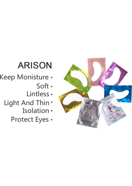 50 Adet-Altın 100 Çift Kirpik Uzatma Kağıt Yamalar Aşılı Göz Çıkartmalar 7 Renk Kirpik Göz Pedleri Altında Göz Kağıt Yamalar Ipuçları Etiket (Yurt Dışından) fırsatları