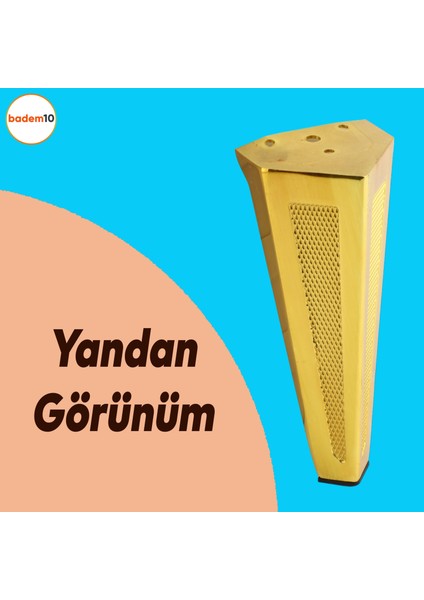 Ovit Koltuk Baza Puf Sehpa Tv Ünite Masa Mobilya Ayağı Ayakları Metal Ayakları 14 Cm Altın fırsatları