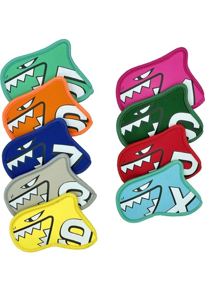 9 Adet Golf Demir Kapak Seti 5 6 7 8 9 Ap x S Golfçü Golf Kulübü Headcovers Hediye Renkli (Yurt Dışından)