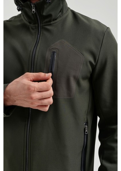 Erkek Haki Softshell Mont 2311161