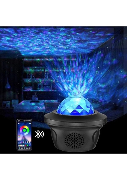 Starlight Projector,water Night Light ,starry Night Light Projector,valentines Gift Kids Teen Girls Room Decor Night Light Projector Light (Yurt Dışından)