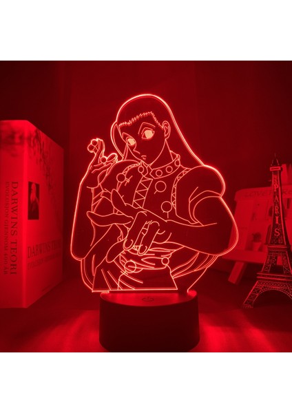 Wekity 3D Illusion Night Light Anime Character Desk Lamp USB Powered 7 Colors LED Light With Touch Switch For Kids Gift Bedroom Decor (Yurt Dışından)