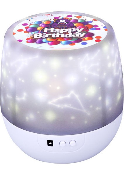 Night Lights For Kids, Decorative Table Lamp LED Bedroom Bedside Night Light Starry Sky Dreamy Sleeping Light Star Projector Lamp 5 Colorful Films (Yurt Dışından)