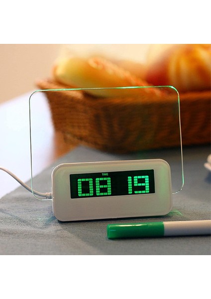 LED Floresan Mesaj Panosu ile Dijital Çalar Saat Takvim Yeşil Işık ile Dijital Çalar Saat (Yurt Dışından) modelleri