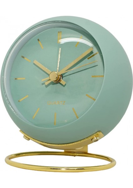 Çalar Çalar Saat, Pille Çalışan Masaüstü, Toplama, Sessiz, Tıkırdayan, Yatak Odası Ofis Için Yeşil Analog Çalar Saat (Yurt Dışından)