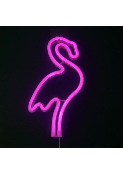 Flamingo Neon Light LED Neon Sign Wall Decor Or USB Powered Neon Lights Flamingo Neon Signs Light Up For Kids Room, Party, Bar, Party, Christmas, Christmas-Pink Flamingo (Yurt Dışından)