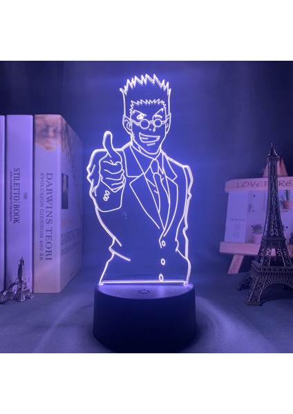Wekity 3D Illusion Night Light Anime Character Desk Lamp USB Powered 7 Colors LED Light With Touch Switch For Kids Gift Bedroom Decor (Yurt Dışından)