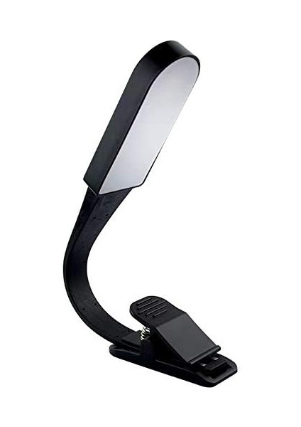 Read Light, Clip On LED USB Rechargeable, Hands Free, Amber Book Light For Bed & Music Stand Light With 3-Colors & Level Adjustable Brightness (Yurt Dışından)