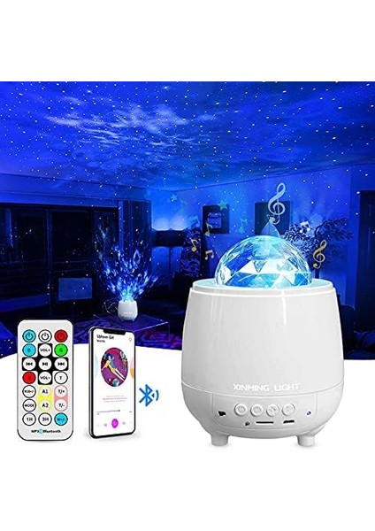 LED Star Projector, Galaxy Night Light With Bluetooth Speaker,for Kids /adult /party Supplies/room Decor/decorations. (Yurt Dışından)