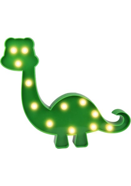 Super Cute Dinosaur LED Night Light, Childen Kids Bedroom Decorative Table Lamps, Marquee Animal Sign, Gift For All Dinosaur Lovers! (Dinosaur - Green) (Yurt Dışından)