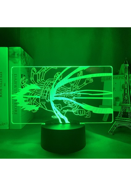 Wekity 3D Illusion Night Light Anime Character Desk Lamp USB Powered 7 Colors LED Light With Touch Switch For Kids Gift Bedroom Decor (Yurt Dışından)