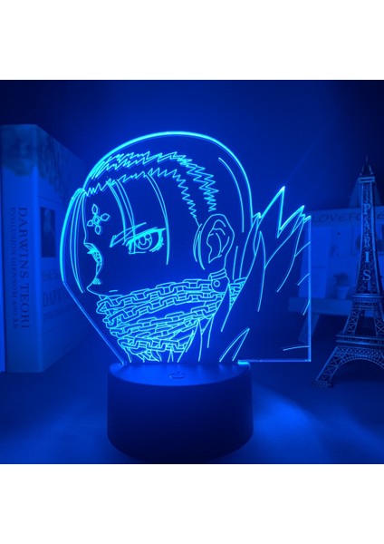 Wekity 3D Illusion Night Light Anime Character Desk Lamp USB Powered 7 Colors LED Light With Touch Switch For Kids Gift Bedroom Decor (Yurt Dışından)