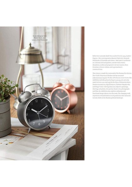 Yatak Odası Için Çalar Saat, Mat Metal Çerçeveli Geçmeyen Sessiz Masa Çalar Saati, Çocuklar Için 4 Inç Ikiz Çan Küçük Saat Pille Çalışan (Gül Altın) (Yurt Dışından) modelleri