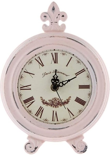 Masa Saati Ingilizce Ahşap Saat Retro Pembe Masa Saati Cafe Süs Sanat Koleksiyonu Ev Masası Ofis Ekranı Ev Masaüstü Pembe (Yurt Dışından) fiyatları