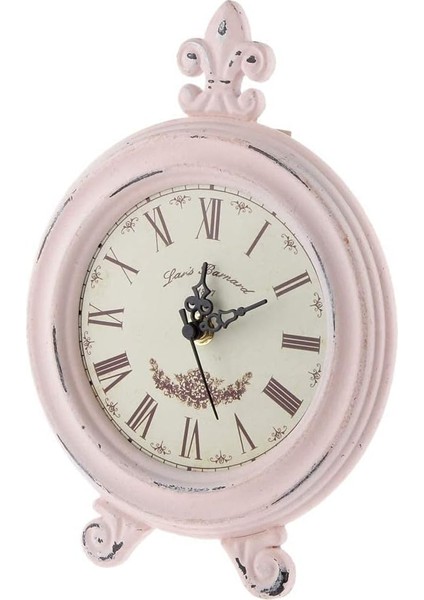 Masa Saati Ingilizce Ahşap Saat Retro Pembe Masa Saati Cafe Süs Sanat Koleksiyonu Ev Masası Ofis Ekranı Ev Masaüstü Pembe (Yurt Dışından) modelleri