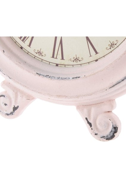 Masa Saati Ingilizce Ahşap Saat Retro Pembe Masa Saati Cafe Süs Sanat Koleksiyonu Ev Masası Ofis Ekranı Ev Masaüstü Pembe (Yurt Dışından) indirimleri