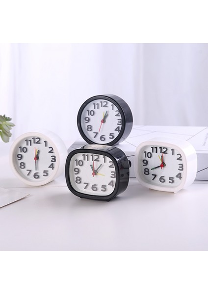 Analog Saat, Çalar Saat Pille Çalışan, Çocuk Öğrenci Için Sessiz Geçmeyen Masa Saatleri, Gece Işığı Fonksiyonlu Yatak Odası Saati, Basit Şık Tasarım, Oda Dekoru (Kare Siyah) (Yurt Dışından) fiyatları