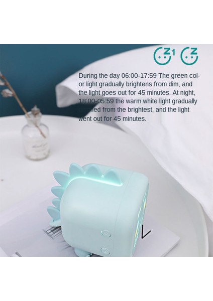 LED Çalar Saat, Küçük Dinozor Masaüstü Çalar Saat Ses Yayınları Yürümeye Başlayan Çocuk, Çocuklar, Öğrenciler Için USB Çalar Saat (Yurt Dışından)