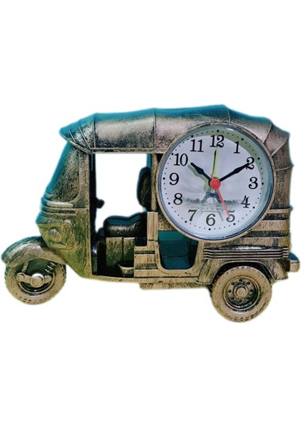 Kişiselleştirilmiş Zamanlama Hatırlatıcılı Ilkokul Retro Üç Tekerlekli Bisiklet Şekilli Çalar Saat, Bronz, 7 Inç × 4,72 Inç (Yurt Dışından)