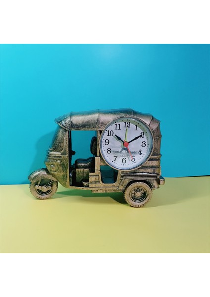 Kişiselleştirilmiş Zamanlama Hatırlatıcılı Ilkokul Retro Üç Tekerlekli Bisiklet Şekilli Çalar Saat, Bronz, 7 Inç × 4,72 Inç (Yurt Dışından)