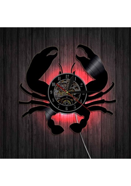 Müzik Vinil Kayıt Duvar Saati -Yengeç LED Işık Duvar Saati -Vinil Saat -Oturma Odası Duvar Dekoru - Müzik Aşığı Için Benzersiz Hediyeler (Yurt Dışından) modelleri