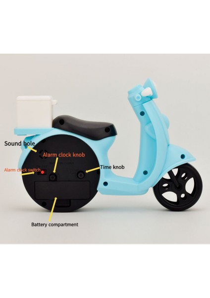 Yatak Odası Çalar Saat, Elektrikli Araç Çalar Saat, Öğrenci Ev Dekorasyonu Masaüstü Saati (Yurt Dışından)