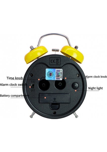 Öğrenci Çalar Saat, Küçük Sarı Ördek Çalar Saat, Öğrenci Ev Dekorasyonu Masaüstü Saati (Yellow2) (Yurt Dışından)