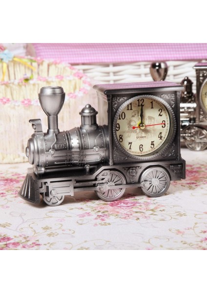 Yatak Odası Çalar Saat, Tren Çalar Saat, Öğrenci Ev Dekorasyonu Masaüstü Saati (Yurt Dışından)