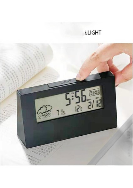 Dijital Seyahat Alarm Saati - Katlanabilir Takvim & Sıcaklık ve Zamanlayıcı Erteleme Modlu LCD Saat - Büyük Sayı Ekranı, Pille Çalışan - Her Yaş Için Kompakt Masa Saati (Siyah Işıklar) (Yurt Dışından) fiyatları