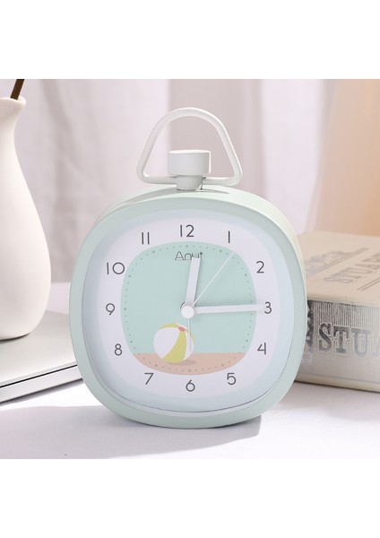 Yatak Odası Masasına Uygun, Sessiz Işıklı Alarm Saatine Sahip Çocuklar ve Öğrenciler Için Yaratıcı Basit Küçük Alarm Saati (Yurt Dışından)