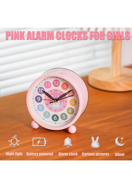 Çocuklar Erkekler / Kızlar Için Çalar Saat Öğrenme, Sessiz Küçük Sevimli Masa Saatleri Pille Çalışan, Yatak Odaları Için 4 Inç Analog Çalar Saat (Yeşil Ayı) (Yurt Dışından) modelleri