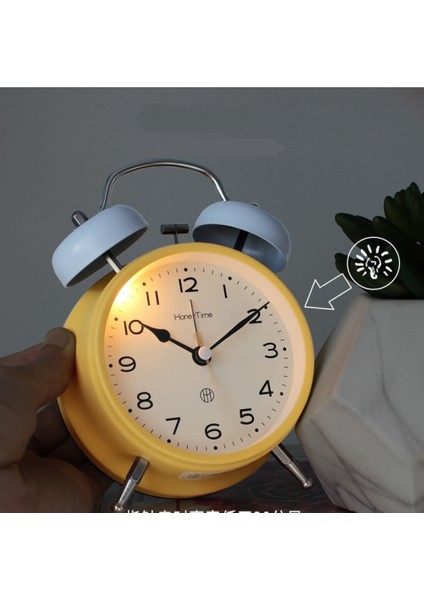 Stereoskopik Kadranlı, Arkadan Aydınlatmalı, Pille Çalışan Yüksek Sesli Alarm Saati ile 4 Inç Ikiz Zil Çalar Saat-Yeşil (Yurt Dışından) fiyatları