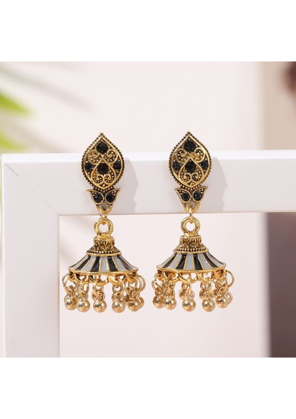 Pairs Vintage Mandala Çiçek Çingene Bırak Dangle Küpe Kadınlar Için Boho Retro Tribal Hollow Küpe Seti (Yurt Dışından)