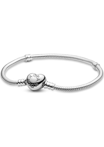 Şeffaf Kübik Zirkonlu Som Gümüş Kadınlar Için Parlak Zincir Charm Bileklik, 6,7 In / 17 cm (Yurt Dışından)