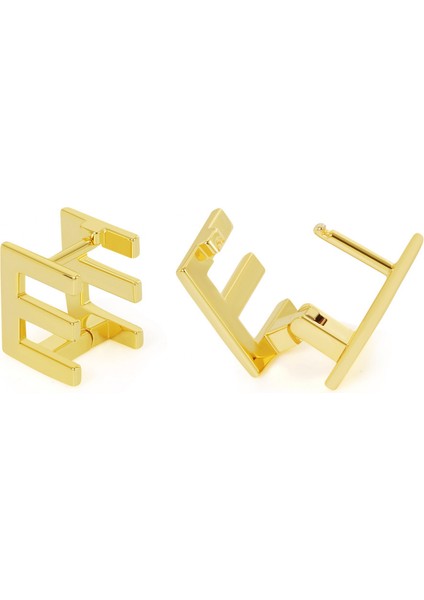 Altın Kaplama Damla Küpe Kadın Küpe Harf Az Küpe --- E (Yurt Dışından) fiyatları