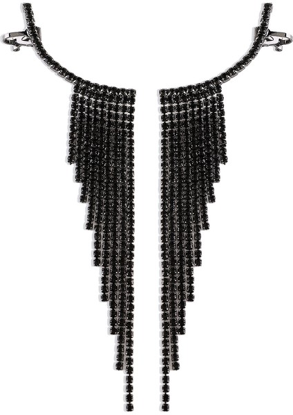 Kübik Zirkonya Infinity Dangle Bırak Küpe Kadınlar Için Püskül Taklidi Saplama Küpe Geometrik Küpe (Yurt Dışından)